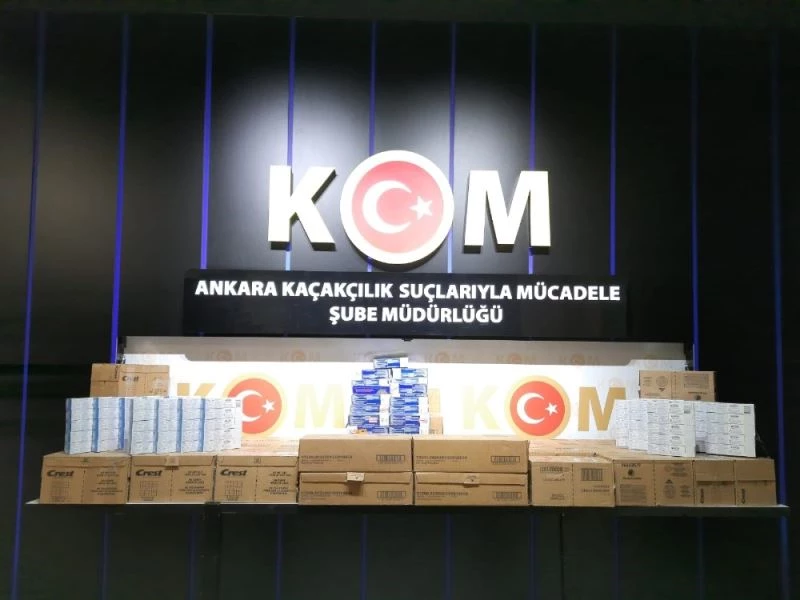 Başkent Polisi son kullanım tarihi geçmiş ve piyasaya sürülmeye hazır bin 140 adet dış macununu ele geçirdi
