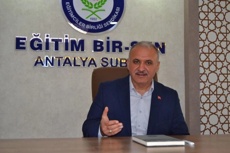 Eğitim Bir-Sen Antalya Şube Başkanı Miran: ‘400 lira seyyanen zam istiyoruz’
