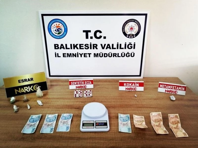 Balıkesir’de 11 uyuşturucu şüphelisinden 1’i tutuklandı
