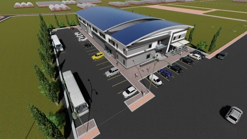 Kaş Ova Spor Salonu inşaatı devam ediyor
