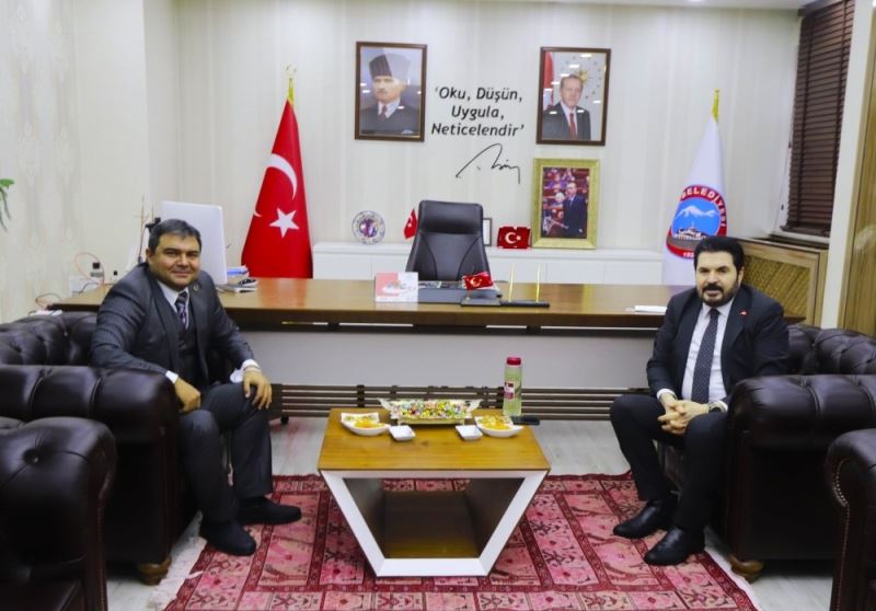 Diyadin Kaymakamı Balcı’dan Belediye Başkanı Sayan’a ziyaret
