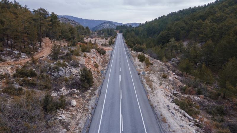 Antalya-Konya kara yolundaki sakinlik drone ile görüntülendi