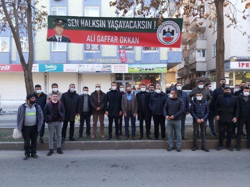 Şehit Emniyet Müdürü Okkan, onursal başkanlığını yaptığı Diyarbakırspor tarafından anıldı
