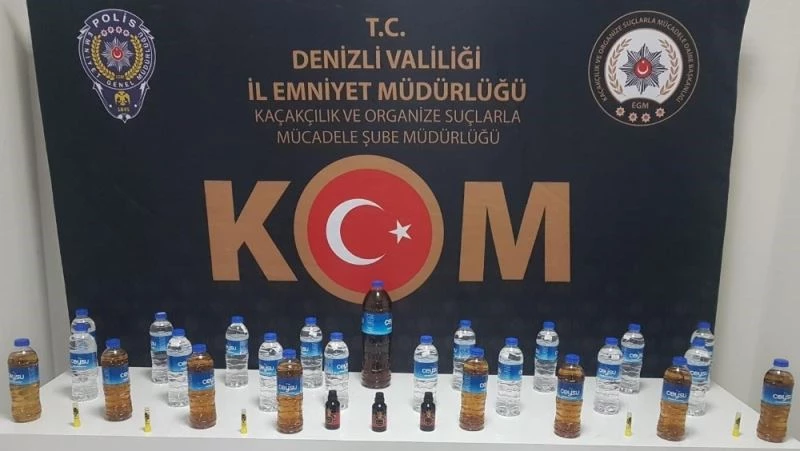 Kaçak alkolleri piyasaya süremeden yakalandı
