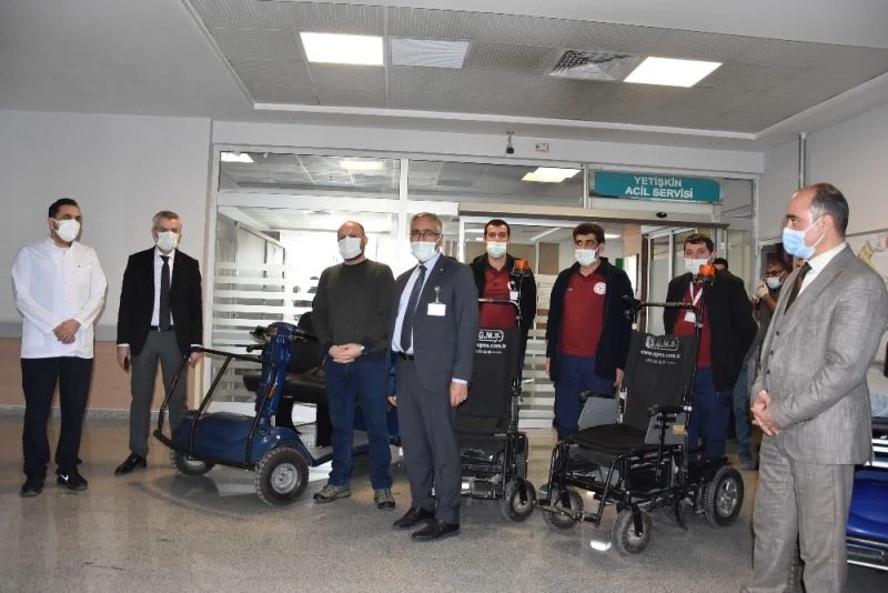 Van Eğitim ve Araştırma Hastanesinde akülü sedye, transfer aracı ve sandalye dönemi
