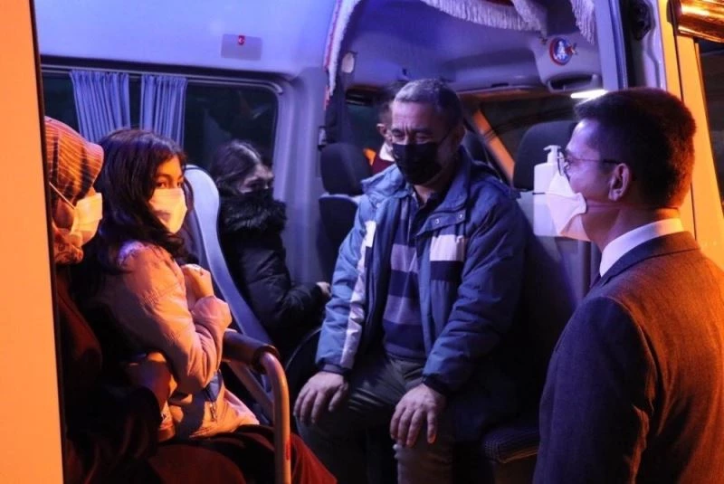 Kaymakam Kaptanoğlu, jandarma kontrol uygulama noktasını ziyaret etti
