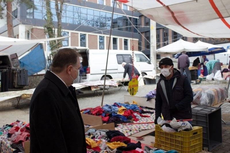 Kaymakam Türköz, Pazar esnafını ziyaret etti
