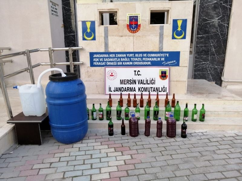 Mersin’de 239 litre kaçak içki ele geçirildi
