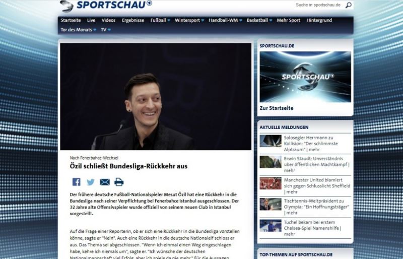 Alman basını Mesut Özil’in açıklamalarına geniş yer verdi
