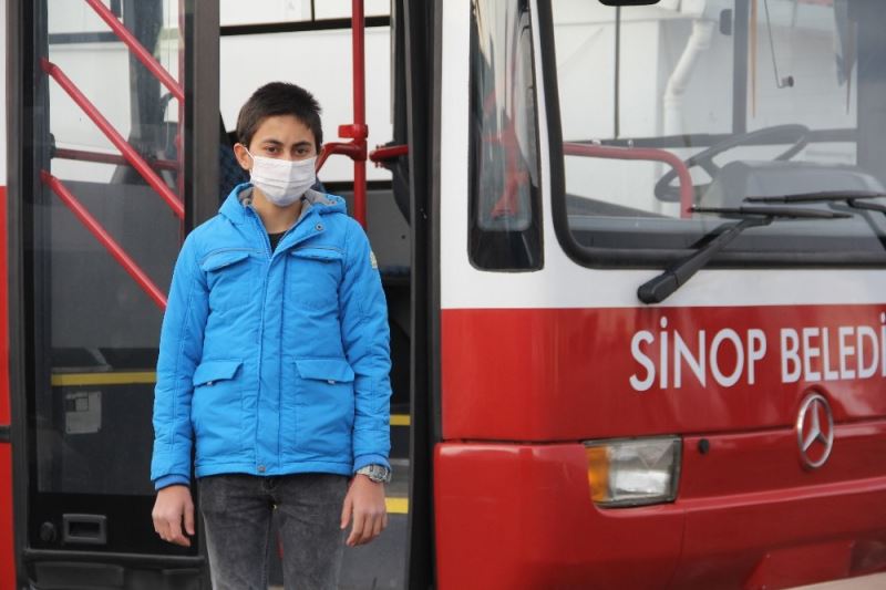 Büyüyünce belediye şoförü olmayı isteyen Rafet’in doğum gününde hayalleri gerçek oldu
