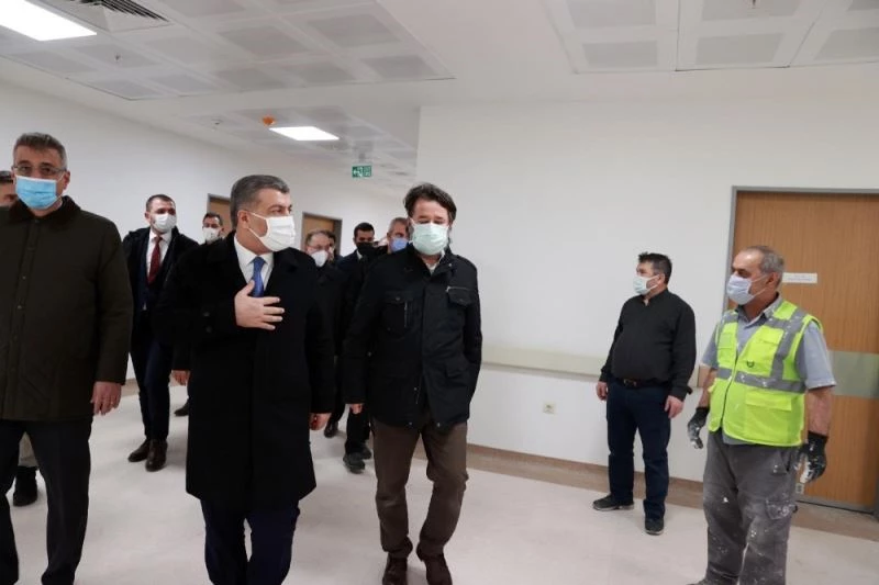 Sağlık Bakanı’ndan inşaatı tamamlanan Seyrantepe Hastanesi’ne ziyaret
