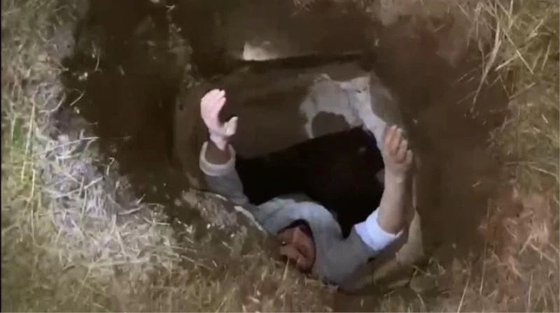 Elazığ’da defineciler açtıkları 3 metrelik çukurda yakalandı
