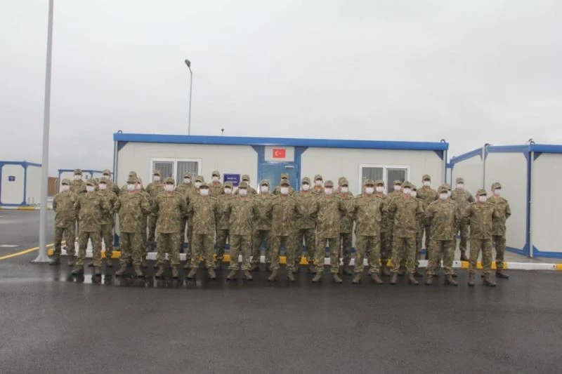 Türk ve Rus Ortak Gözetim Merkezi’nde görev yapacak Türk askerleri Azerbaycan’da
