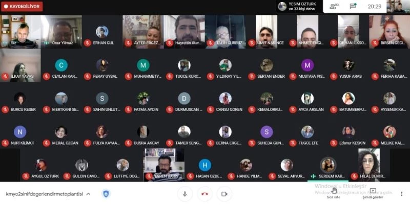 Koçarlı MYO 2020-2021 Güz Yarıyılı Performans Değerlendirme toplantısı gerçekleşti
