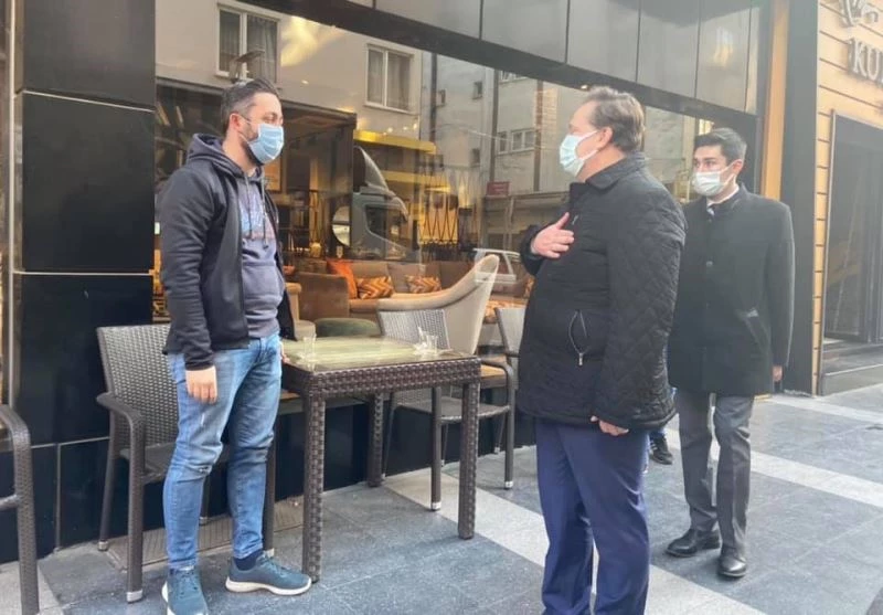 Başkan Orkan’dan esnaf ve muhtarlara ziyaret
