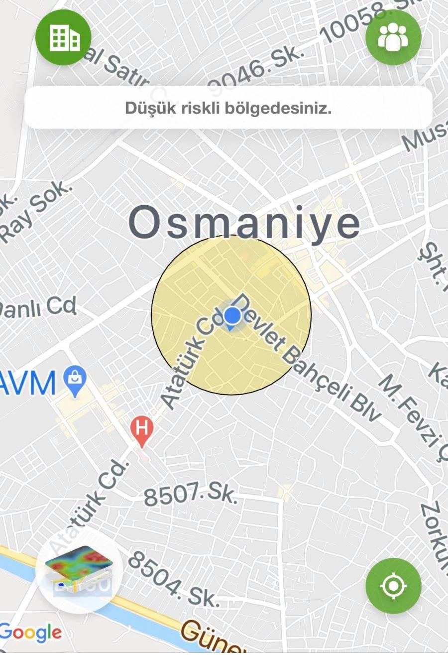OSMANİYE DÜŞÜK RİSKLİ BÖLGEYE GİRDİ
