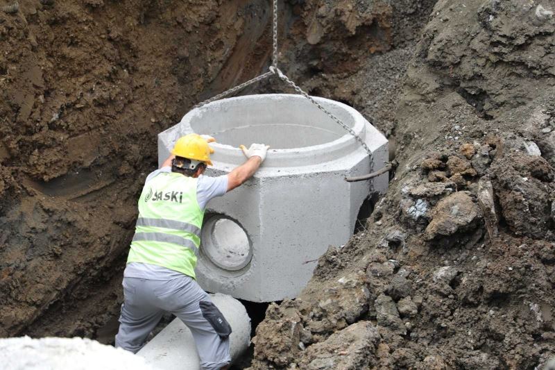 Canik’teki ‘yağmur suyu kolektör hattı’ tamamlandı
