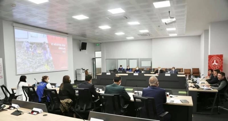 Giresun’da sel afeti sonrası yapılan çalışmalar değerlendirildi
