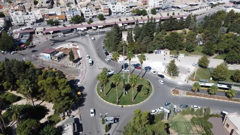 Balıklıgöl platosu yakınındaki kavşakta çalışma
