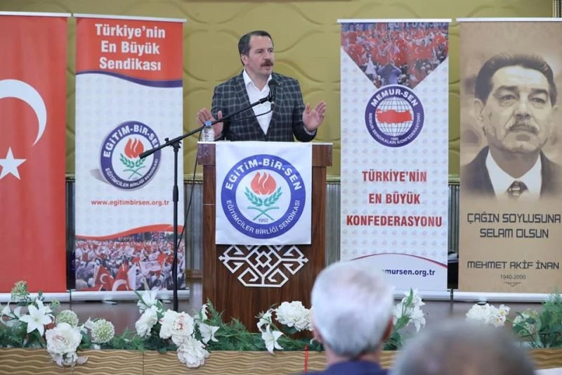 Memur-Sen Genel Başkanı Yalçın: “Sorunları çözüyor, yeni kazanımlar üretmeye devam ediyoruz”

