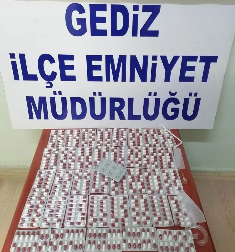 Kütahya’da 532 adet uyuşturucu hap ele geçirildi
