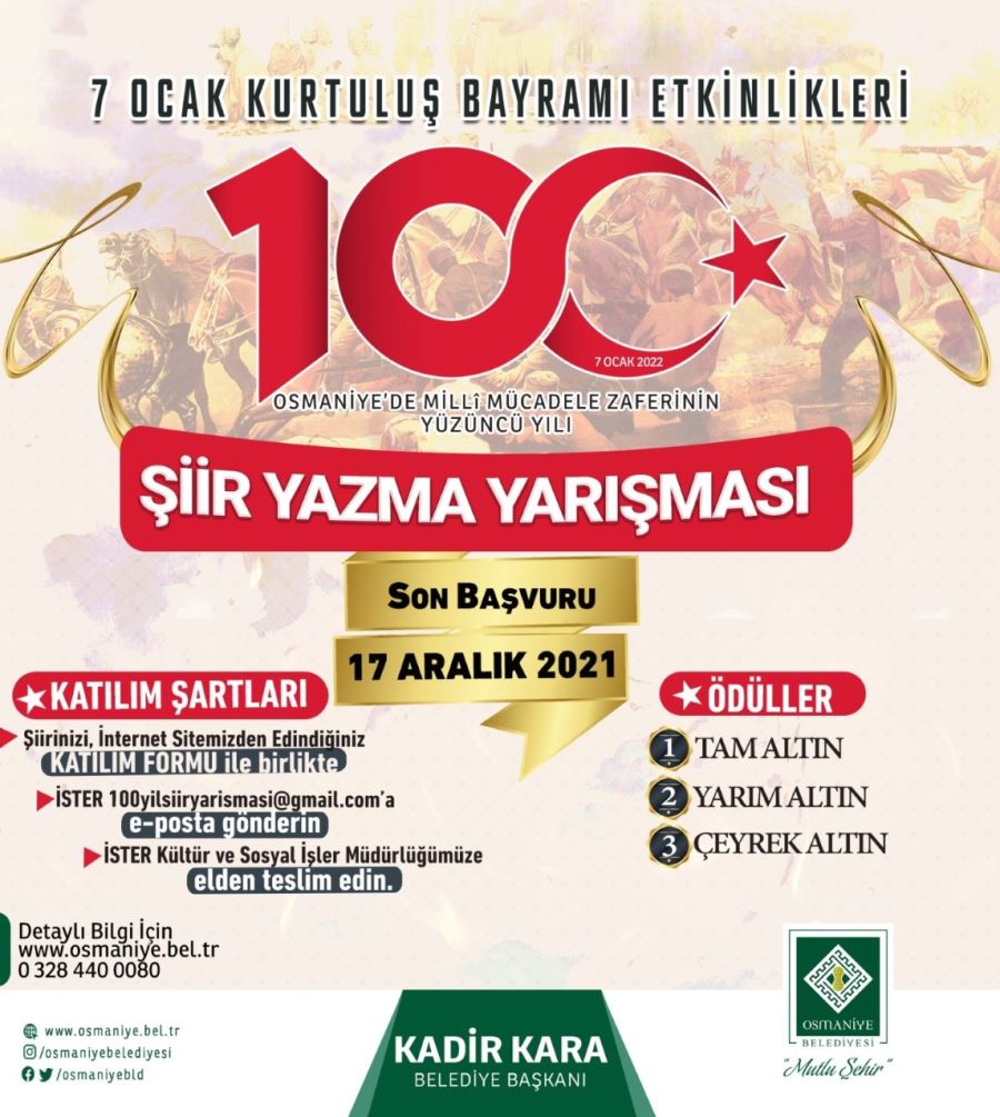 Osmaniye’nin Düşman İşgalinden Kurtuluşunun 100.Yıl Kutlama Etkinlikleri Hazırlıkları Başladı