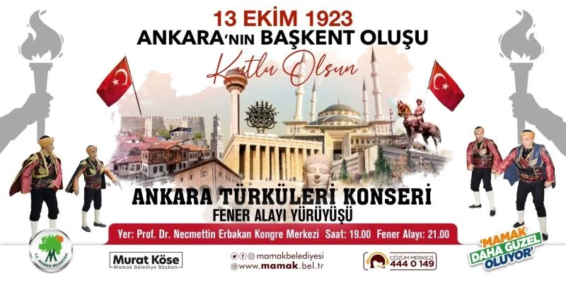 Ankara’nın Başkent oluşu görkemli bir törenle kutlanacak
