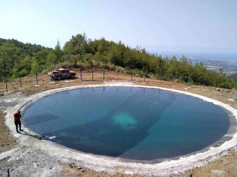 Sekiz yangın havuzu yapıldı
