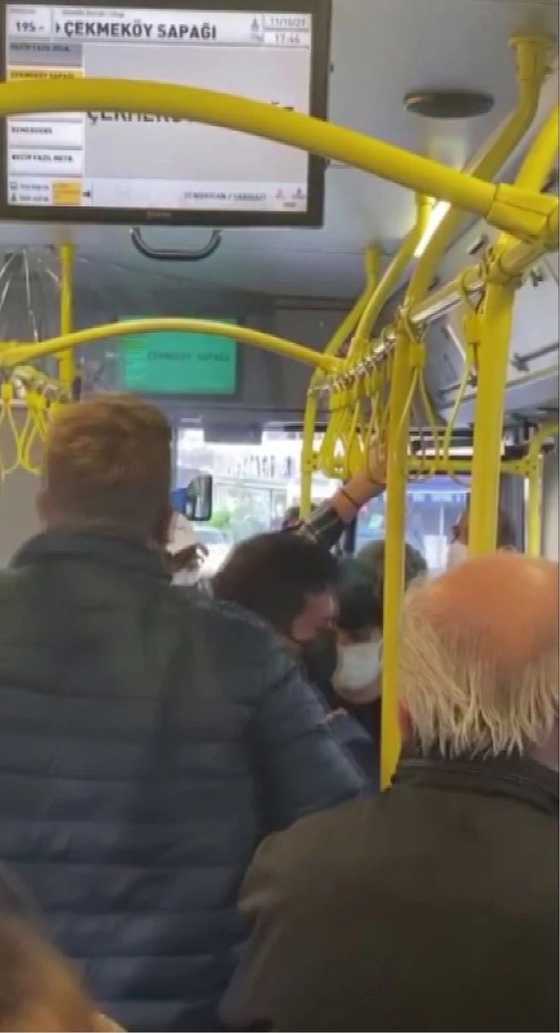  Ümraniye’de İETT şoförü psikolojim bozuldu dedi, yolcuları indirmek istedi
