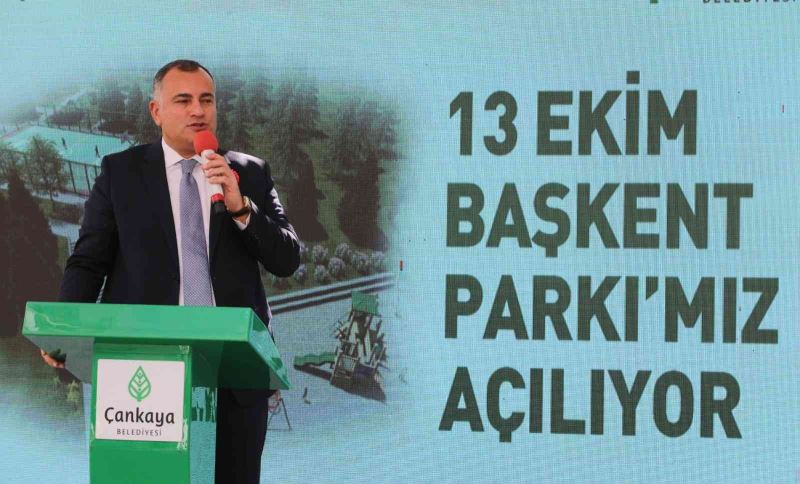 Ankara’da “13 Ekim Başkent Parkı” açıldı

