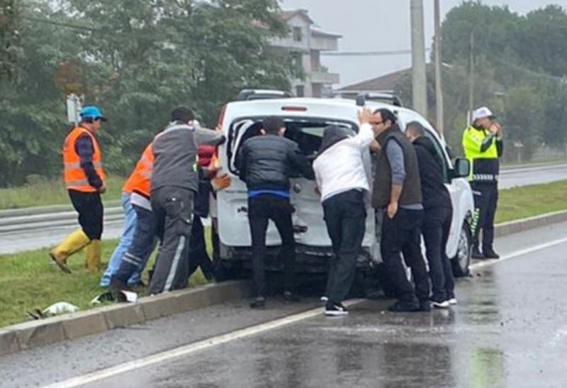 Samsun’da zincirleme trafik kazası: 2 yaralı
