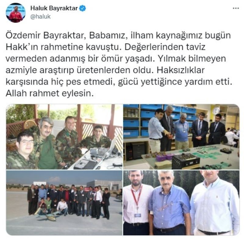 Selçuk Bayraktar ve Haluk Bayraktar’ın babası Özdemir Bayraktar hayatını kaybetti
