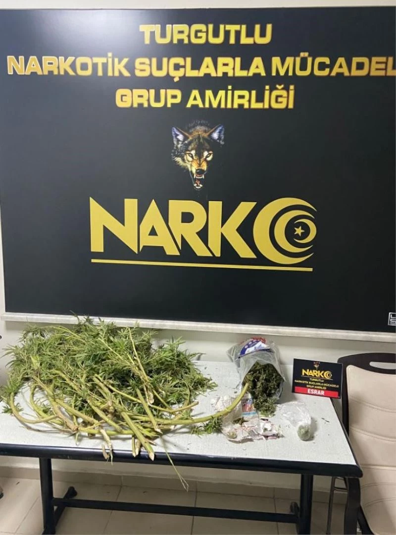 Manisa’da 521,5 gram esrar ele geçirildi
