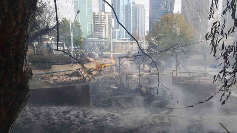 MTA bahçesindeki yangın kontrol altına alındı
