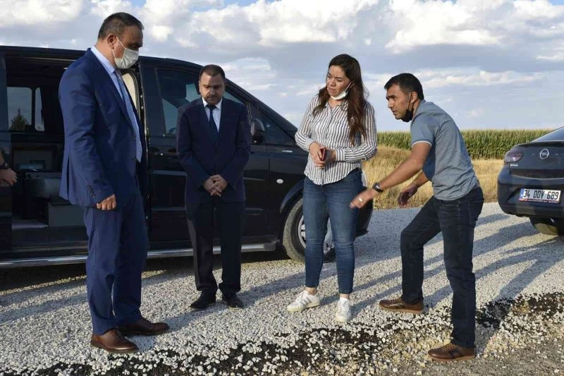 Vali Soytürk köy yollarını inceledi
