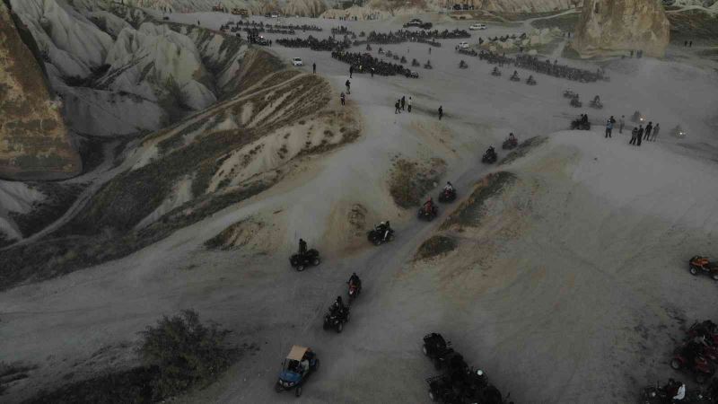 Kapadokya’da turizmciler ATV araçlarına getirilen kısıtlamayı protesto etti
