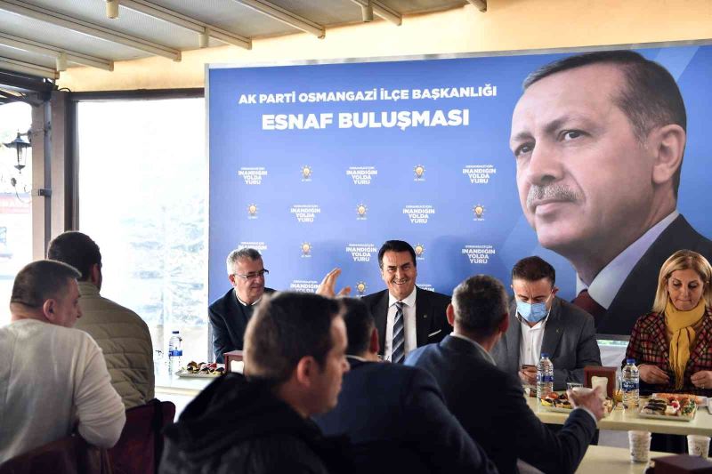 AK Parti Osmangazi, Kükürtlü esnafı ile buluştu
