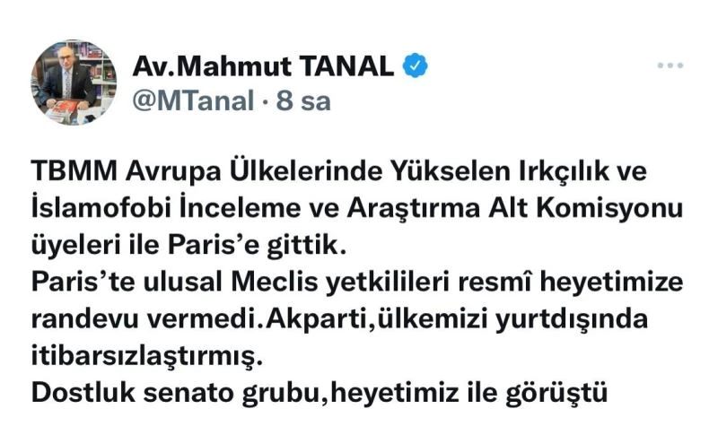 Çavuşoğlu’ndan CHP’li Tanal’a tepki: 