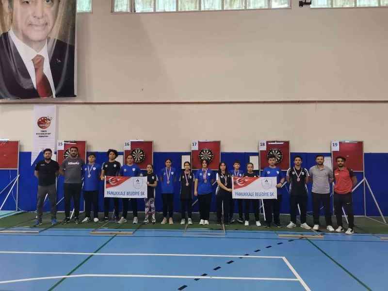 Pamukkale Belediyesporlu sporcular dartta 9 madalya kazandı

