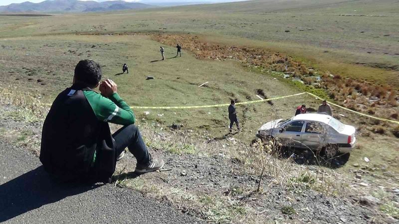 Kars’taki kazada yürek burkan görüntü
