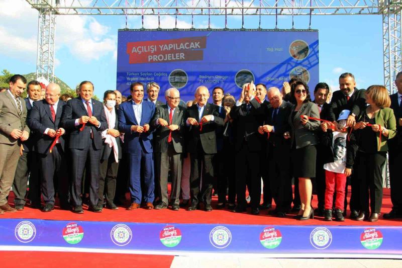 CHP Genel Başkanı Kılıçdaroğlu Muğla’da açılış ve temel atma törenine katıldı
