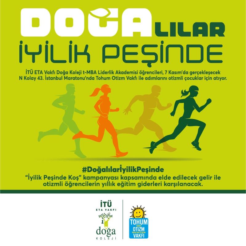 43. İstanbul Maratonu’nda “Doğalılar iyilik peşinde”

