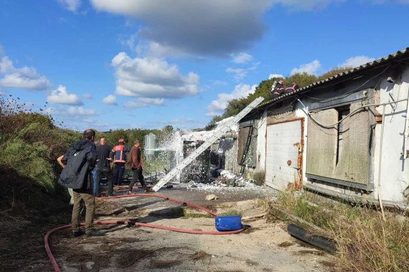 Binlerce tavuğu telef olmaktan itfaiye kurtardı
