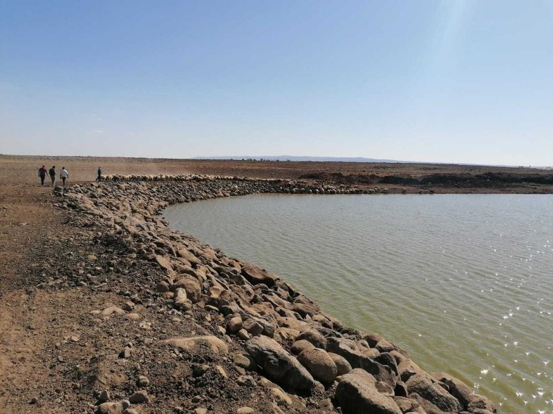 Ergani’de 5 hayvan içme suyu göleti onarıldı
