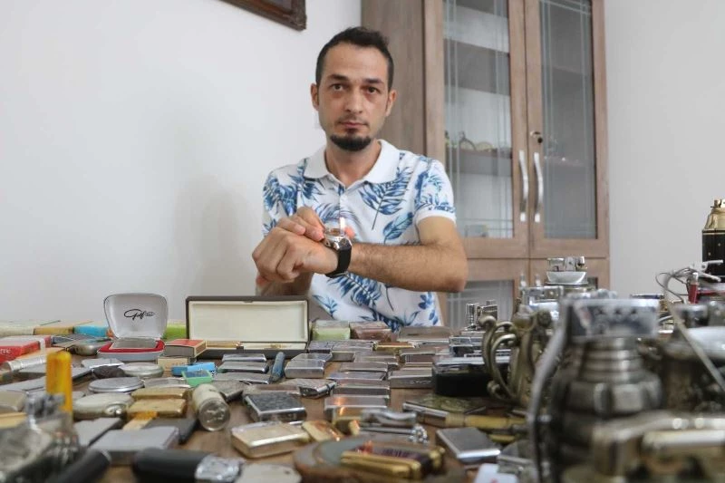 Ağzına sigara dahi sürmedi ama 20 yılda 350 çakmak topladı
