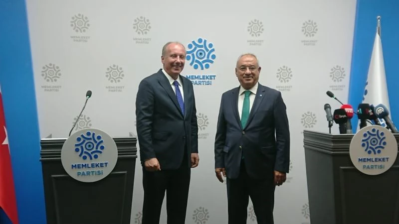 Memleket Partisi Genel Başkanı İnce: 