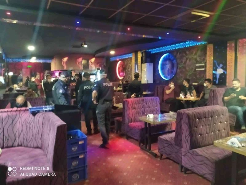 Nazilli barlar sokağında denetim
