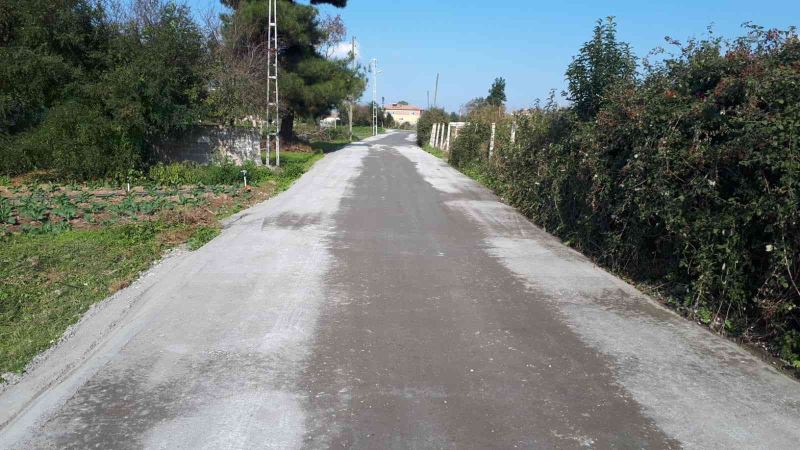 Bafra’ya sıkıştırılmış beton yol
