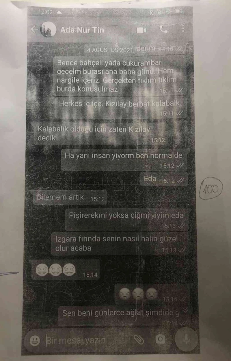 Eda Nur Kaplan’ın dava dosyasında yeni gelişmeler
