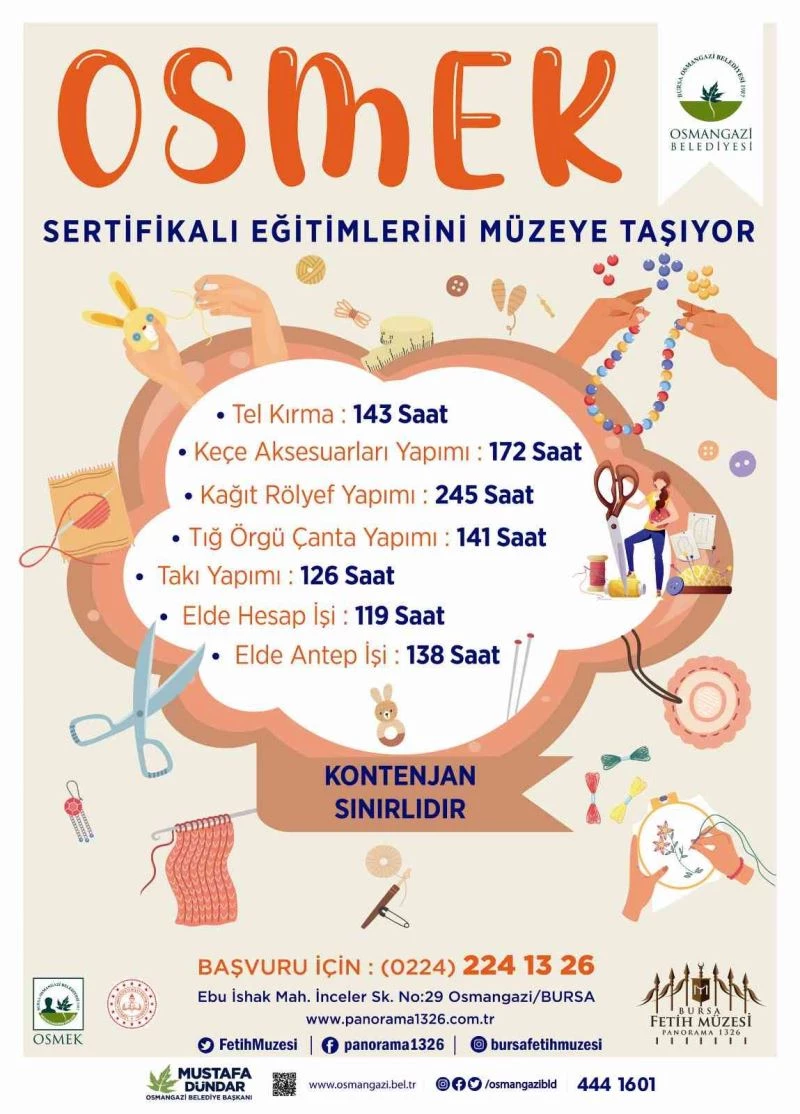 OSMEK eğitimlerini müzeye taşıyor
